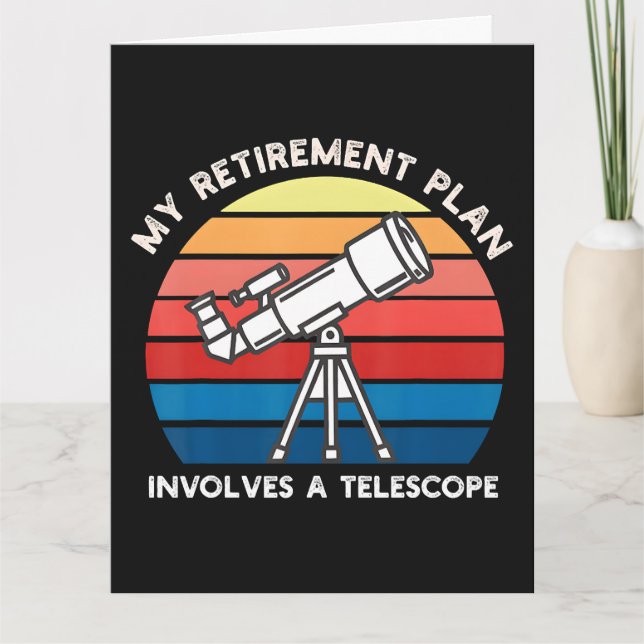 My Retiret Plan Involves A Telescope Kort (Framsida)