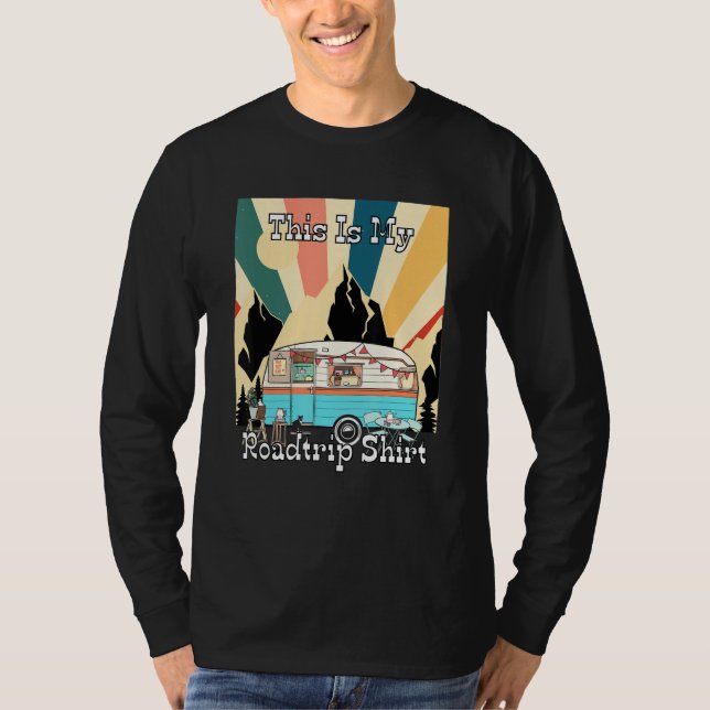 My Roadtrip Retro Rv Camping And Traveler 1 T Shirt (Framsida)