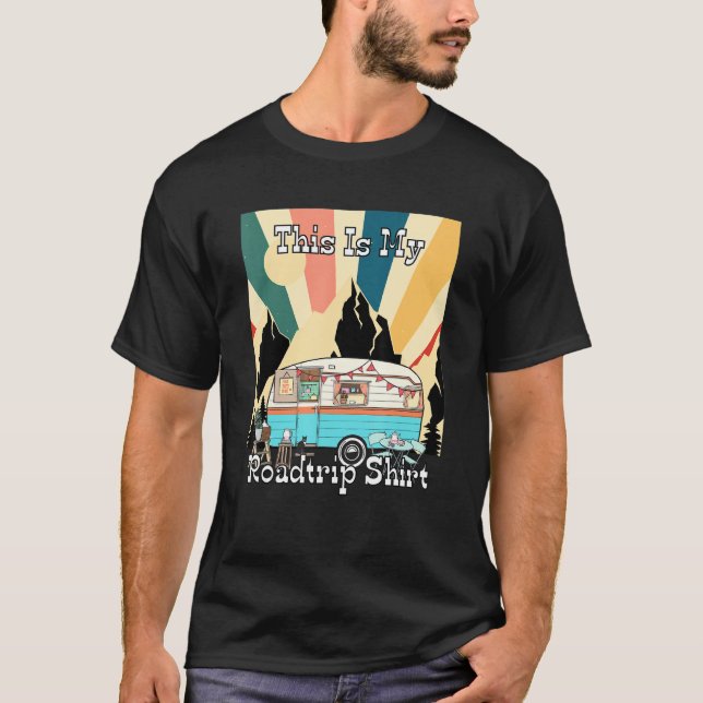 My Roadtrip Retro Rv Camping And Traveler 1 T Shirt (Framsida)