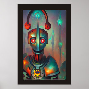 My Robot DJ av Wombott Poster