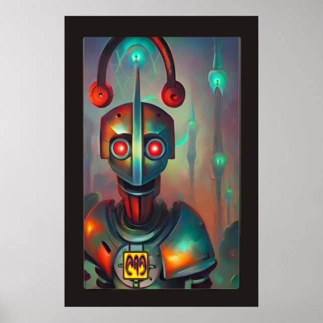 My Robot DJ av Wombott Poster (Framsidan)