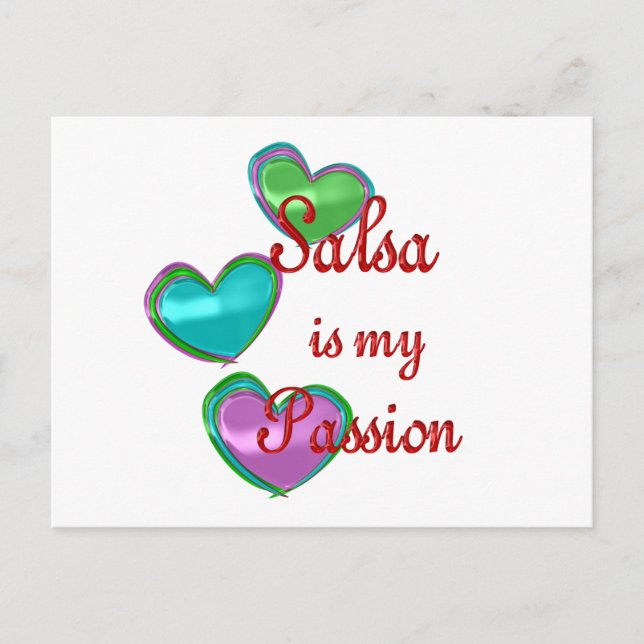 My Salsa Passion Vykort (Framsida)