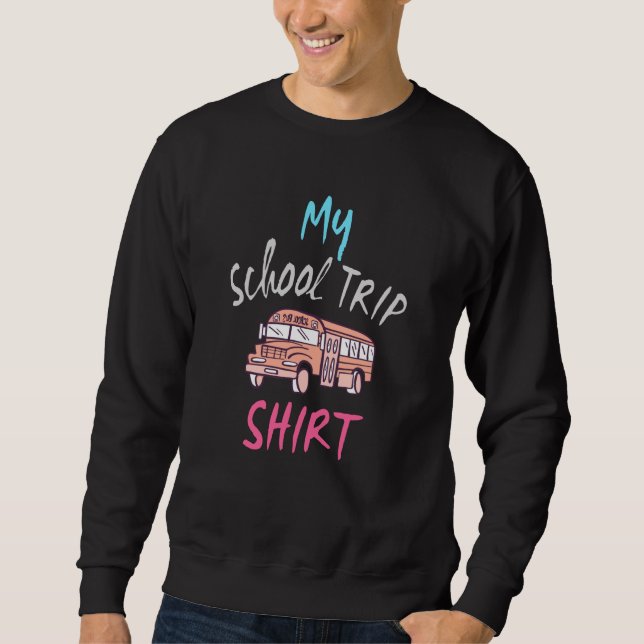 My School Resa Shirt Lång Ärmad Tröja (Framsida)