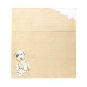 My Sealyham Terrier Ate Min hemläxa Anteckningsblock