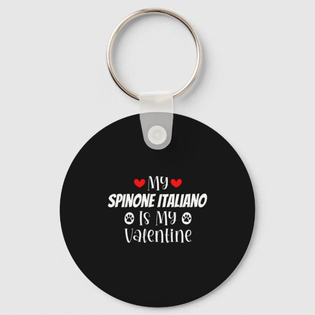 My Snone Italiano Is My Valentine Cute Valentine  Nyckelring (Framsida)