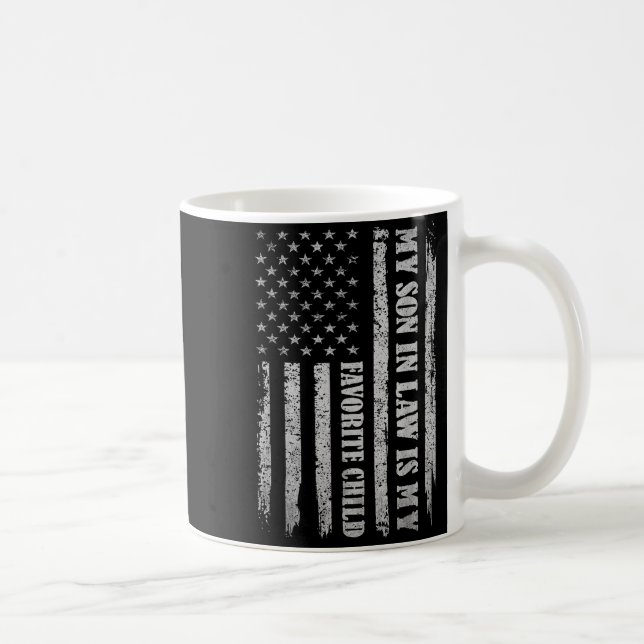 My Son In Law Is My Favorite Child Fathers Day Usa Kaffemugg (Höger)