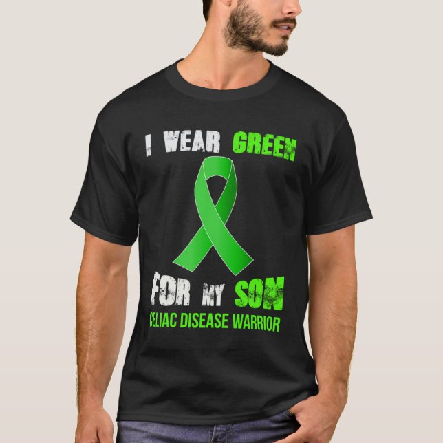 MY SON  MY CELIAC DISEASE WARRIOR T SHIRT (Framsida)