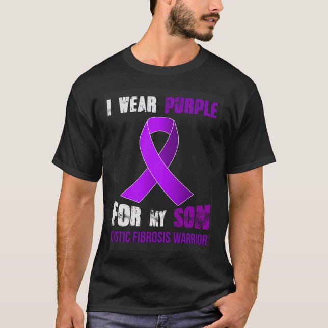 MY SON MY CYSTIC FIBROSIS WARRIOR T SHIRT (Framsida)
