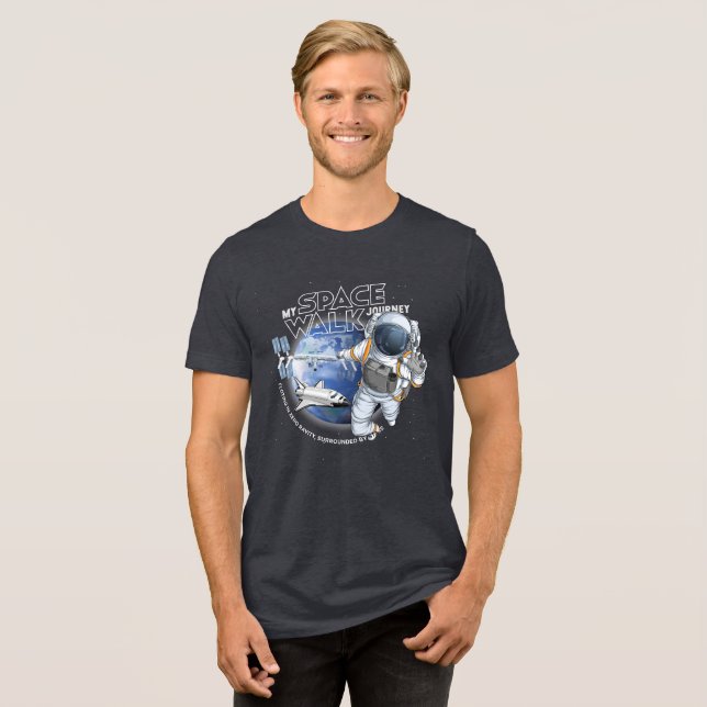 My spacewalk Journey (Dark mode) | Men T Shirt (Framsida Full)