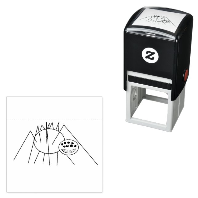 My Spider Line Cartoon Självfärgande Stämpel (In Situ)