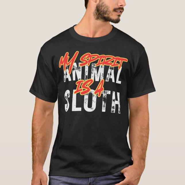My spirit animal is a sloth t shirt (Framsida)