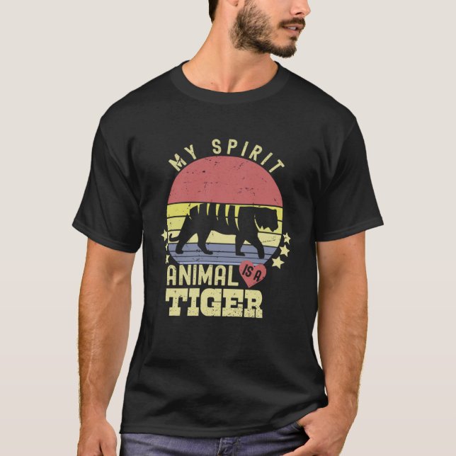 my spirit animal is a Tiger  Cute Tiger T Shirt (Framsida)