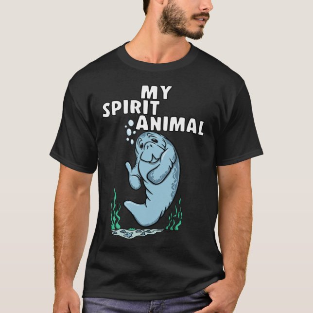MY SPIRIT ANIMAL Manatee T Shirt (Framsida)