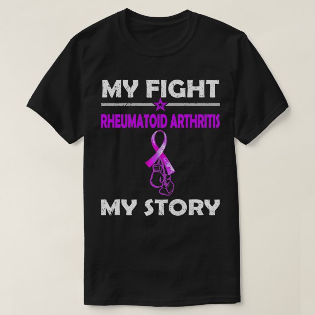 My Story Fight Against RHEUMATOID ARTHRITIS  T Shirt (Design framsida)