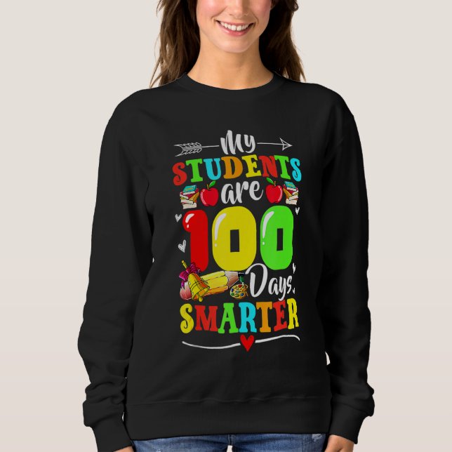 My Students Are 100 Days Smarter 100th Day Of Scho T Shirt (Framsida)