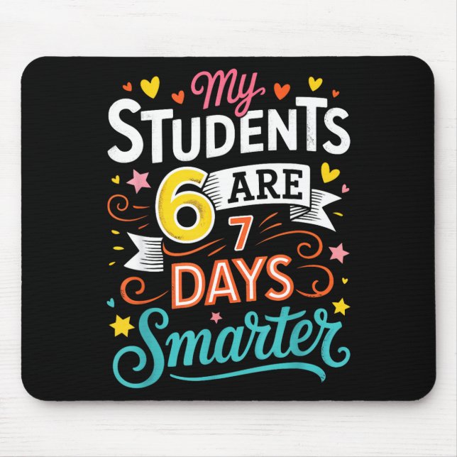 My Students Are 67 Days Smarter Funny Teacher Kids Musmatta (Framsidan)