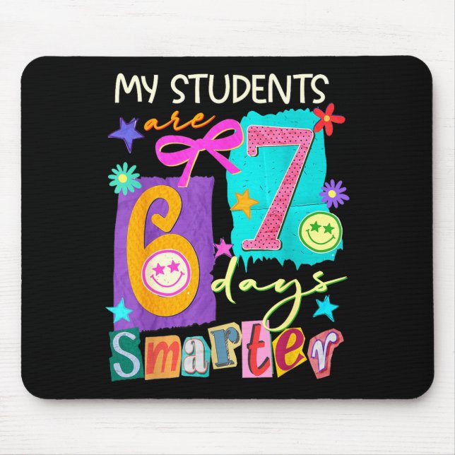 My Students Are 67 Days Smarter Funny Teacher Kids Musmatta (Framsidan)