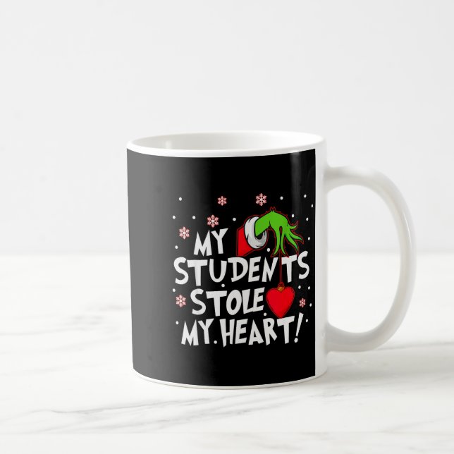 My Students Stole My Heart School Teacher Funny Ch Kaffemugg (Höger)