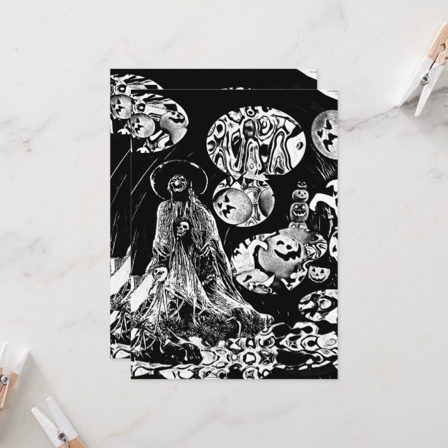 My Super Halloween Inbjudningar (Fram/Back In Situ)