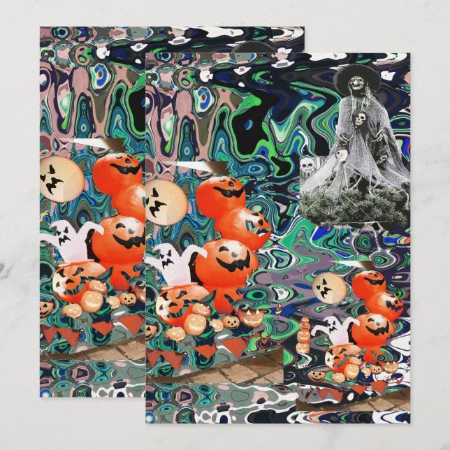 My Super Halloween V2 Tack Kort (Fram/baksida)