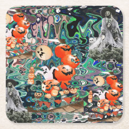 My Super Halloween V2 Underlägg Papper Kvadrat