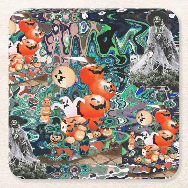 My Super Halloween V2 Underlägg Papper Kvadrat (Framsidan)