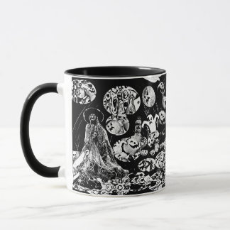My super haloween (Black and White Art) Mugg
