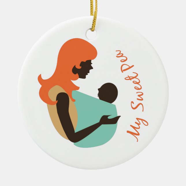 My Sweet Pea Julgransprydnad Keramik (Framsidan)