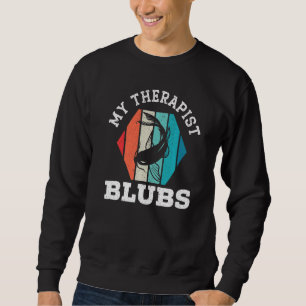 My Therapist Blubs Japanska Koi Carp Nishikigoi Fi Lång Ärmad Tröja