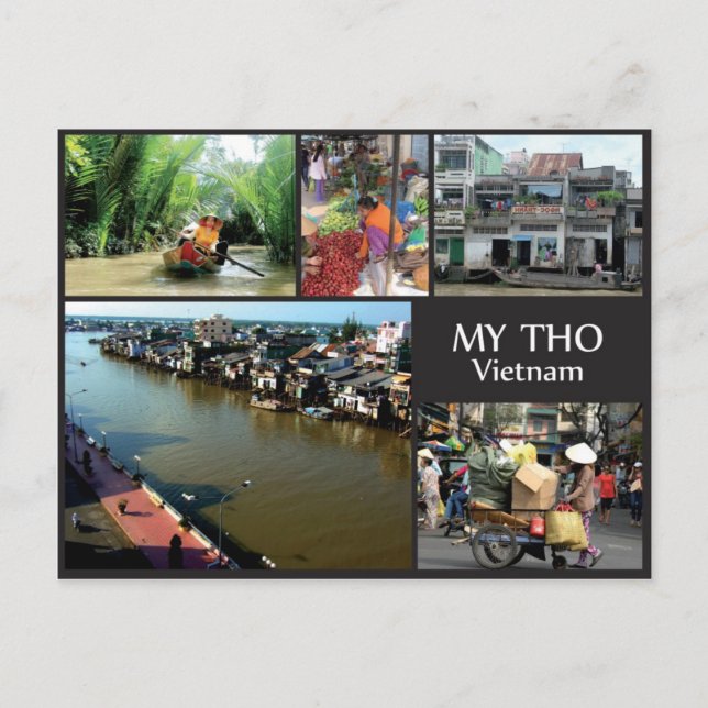 My Tho - Vietnam Vykort (Framsida)