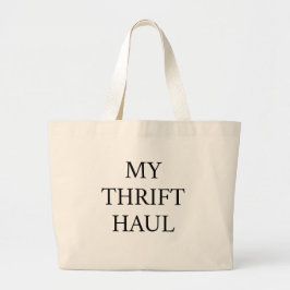 My Thrift Haul Shopping Tote Bag Jumbo Tygkasse