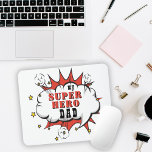 My Toppen Hero Tecknad Roligt Far's Day Musmatta<br><div class="desc">Roligt Pappa min Toppen-hjälte Tecknad Tal Bubble Fars dag Mouse Pad. Texten finns i en tecknad superhjältebubbla. Du kan byta Pappa till pappa,  Pappa,  Pap... </div>