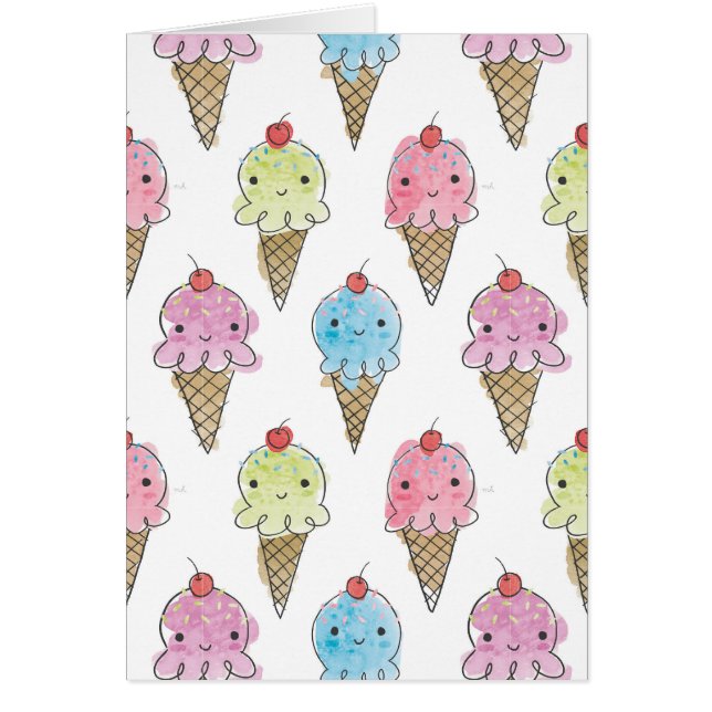 My Treat - Ice Cream Hälsningskort (Framsidan)