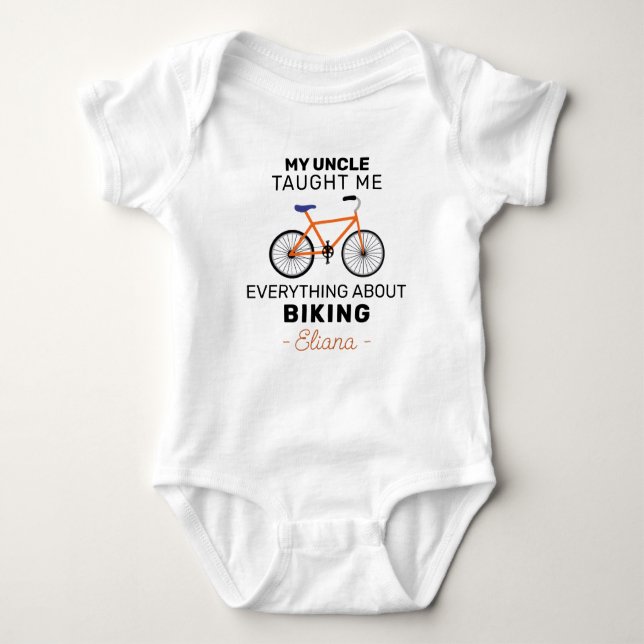 My Uncle Taught Me Everything About Biking T Shirt (Framsida)