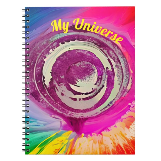 "My Universe" - Artistic Galaxy Notebook Anteckningsbok (Framsidan)