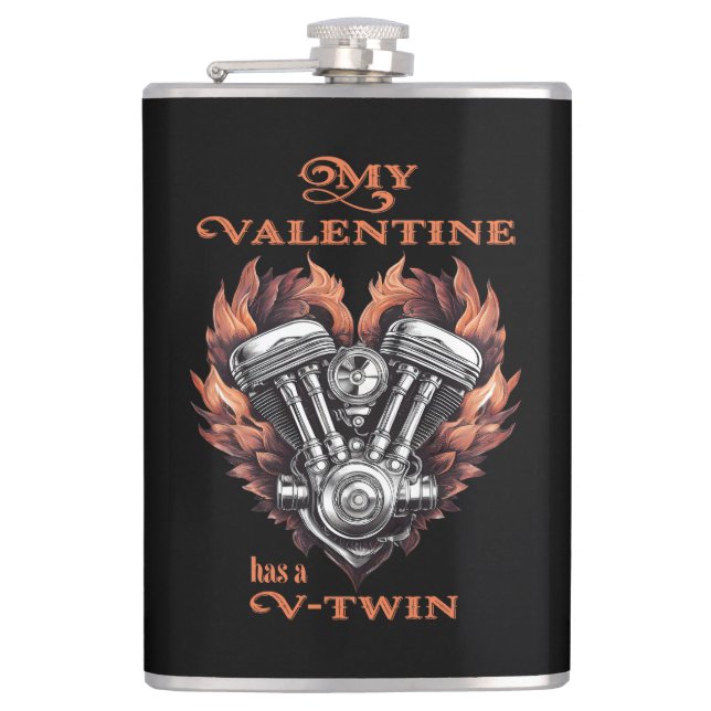 My Valentine has a V-Twin, Biker style Fickplunta (Framsidan)