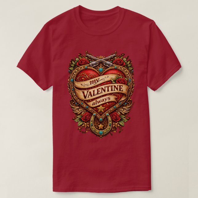My valentine  t shirt (Design framsida)