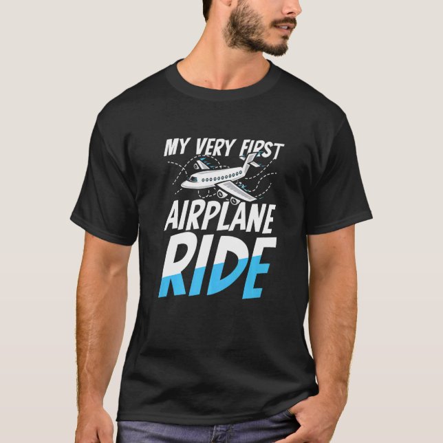 My Very First Airplane Ride for a Airline Passenge T Shirt (Framsida)