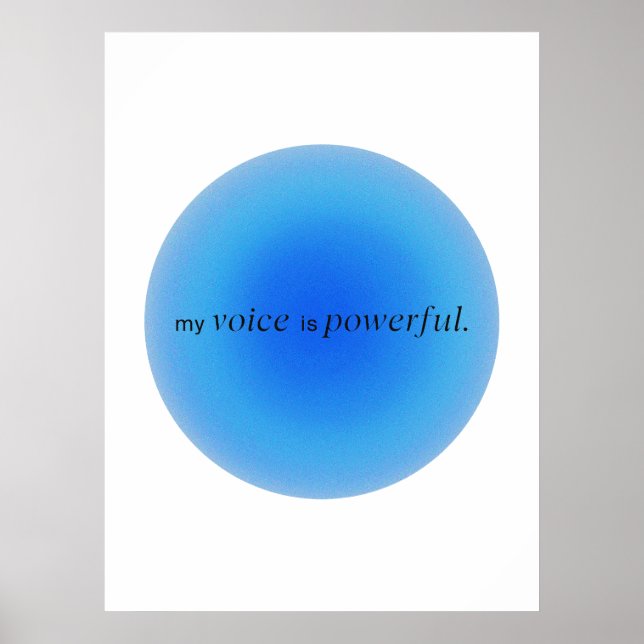 My voice is powerful poster (Framsidan)