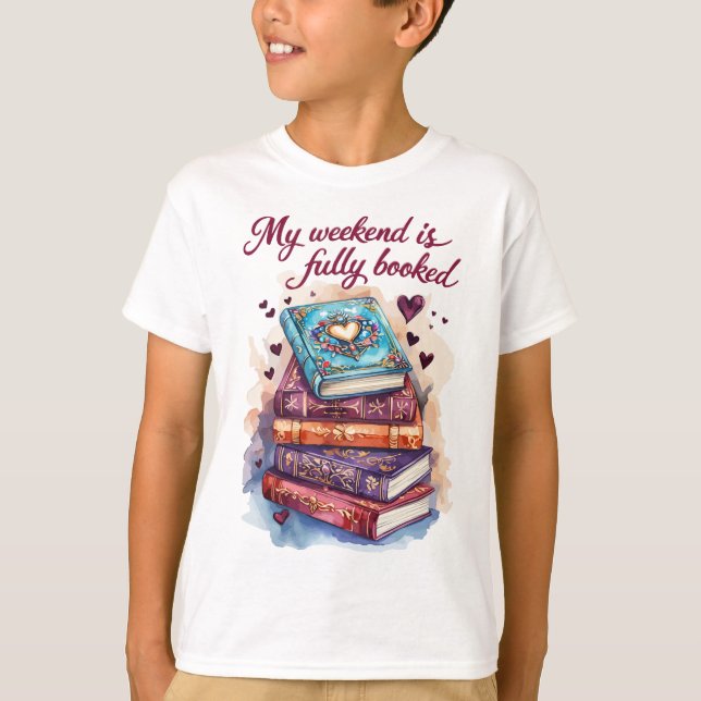 My weekend is fully booked t shirt (Framsida)