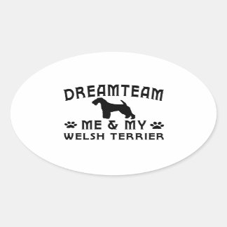My Welsh Terrier Hund Ovalt Klistermärke