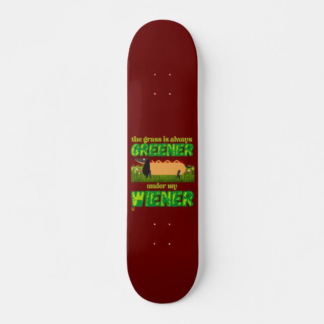   "MY WIENER" MINI SKATEBOARD BRÄDA 18,5 CM (Framsida)