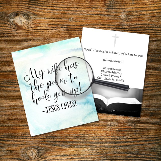 My WiFi har Roligten Power Jesus Kristus Flygblad (Skapare uppladdad)
