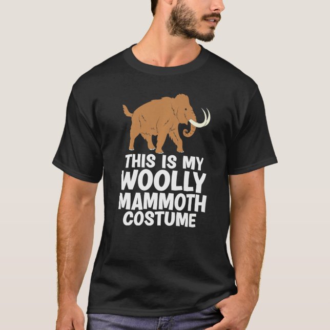 My Wooly Mammoth Costume Utdödar Animal Prehistor T Shirt (Framsida)