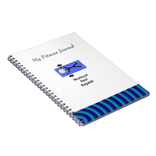 My Workout Fitness Journal Anteckningsbok Med Spiral (Högra Sidan)