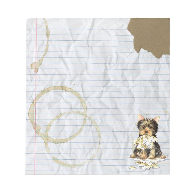My Yorkie Ate my Lesson Plan Anteckningsblock (Framsida)