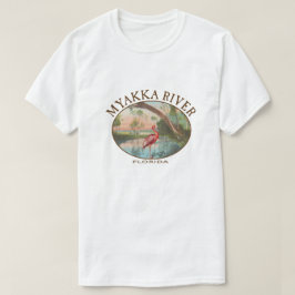 Myakka River Florida med Roseate Spoonbill T Shirt
