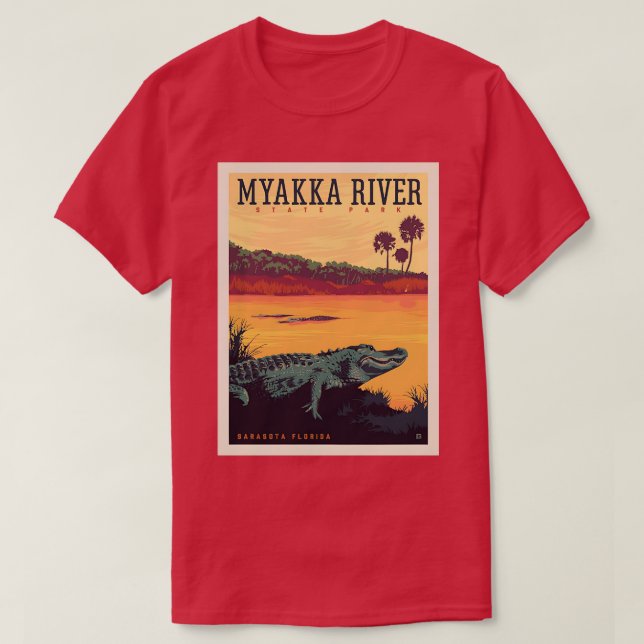 Myakka River State Park Florida TShirt T Shirt (Design framsida)