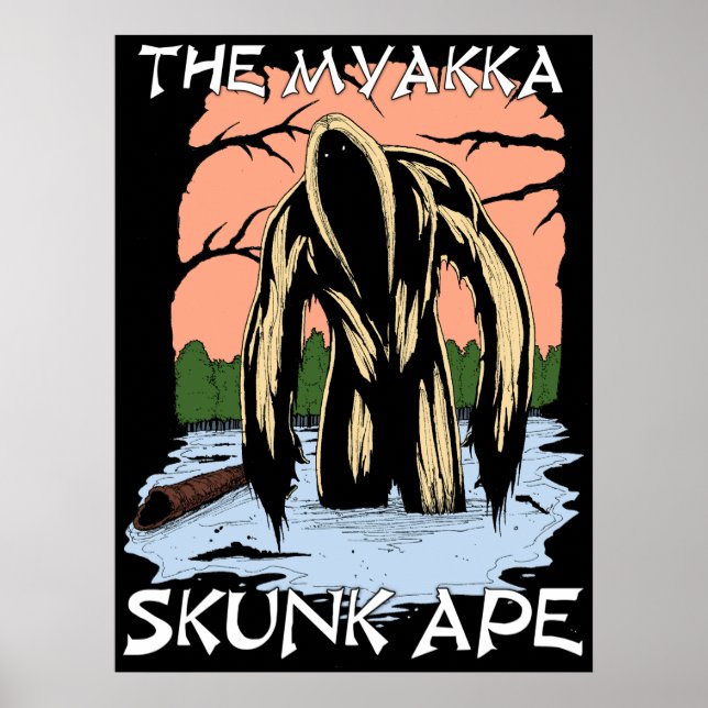 Myakka Skunk Ape Poster (Framsidan)