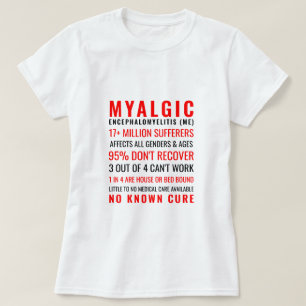 Myalgisk Encefalomyelit (ME) Statistik T Shirt